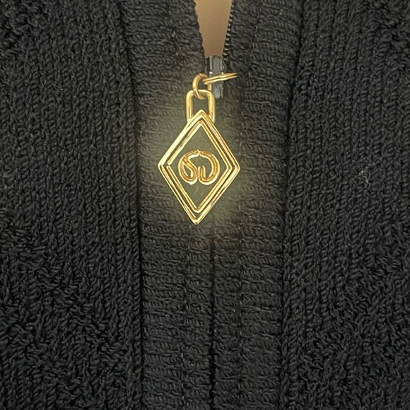 St John Sport Essentials knit black sweater size S - Picture 11 of 13